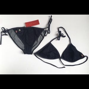Blue jean bikini French Connection